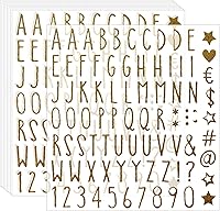 Vista 9 de Calcomanías de letras del alfabeto con purpurina, 800 piezas, 10 hojas, calcomanías autoadhesivas de números del alfabeto, calcomanías