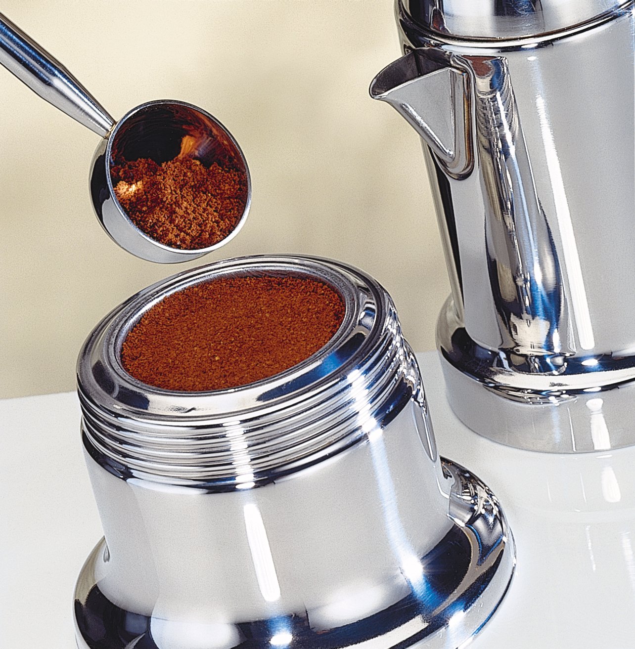 Cilio AIDA Espressokocher 4 Tassen, polierter Edelstahl, induktionsgeeignet