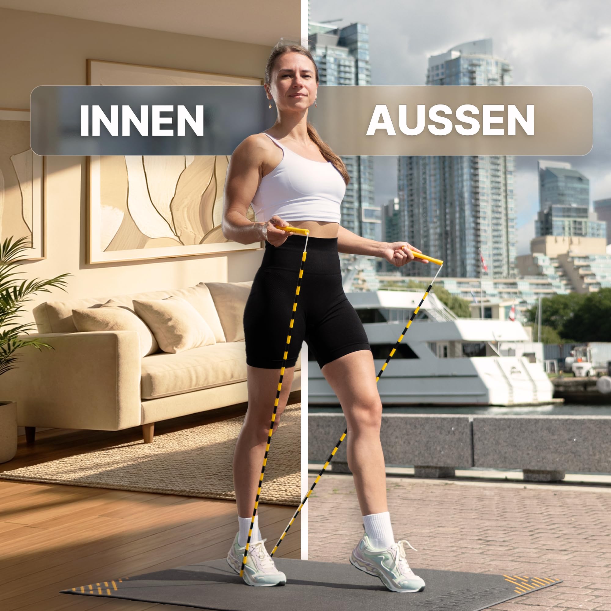 Honor Athletics 2.0 Perlen-Springseil – Verstellbar mit unzerbrechlichen Griffen & bruchsicheren Perlen für effektives Fitnesstraining