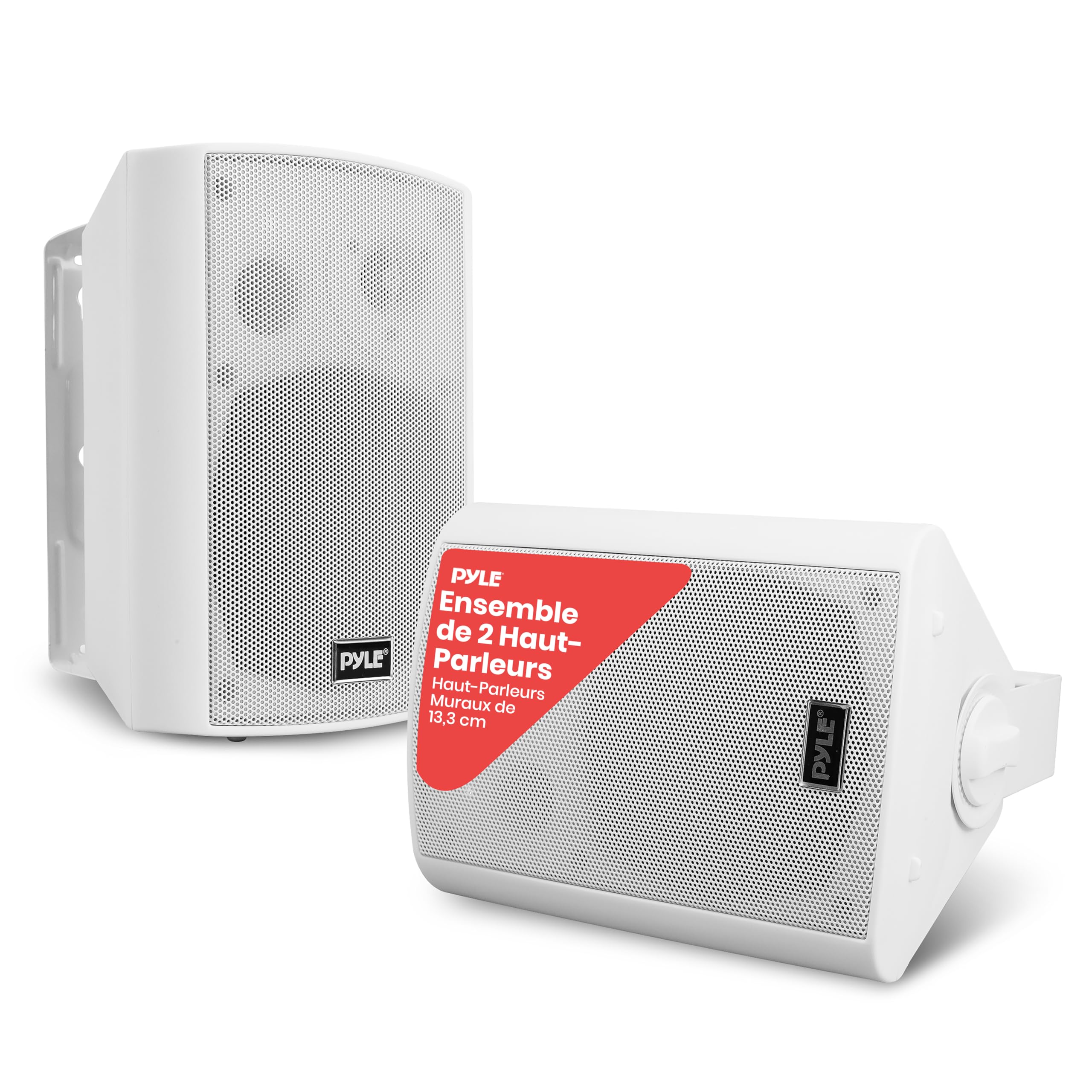Enceintes Bluetooth Extérieur 240W Pyle - Paire Murale Étanche, Son Puissant Bass