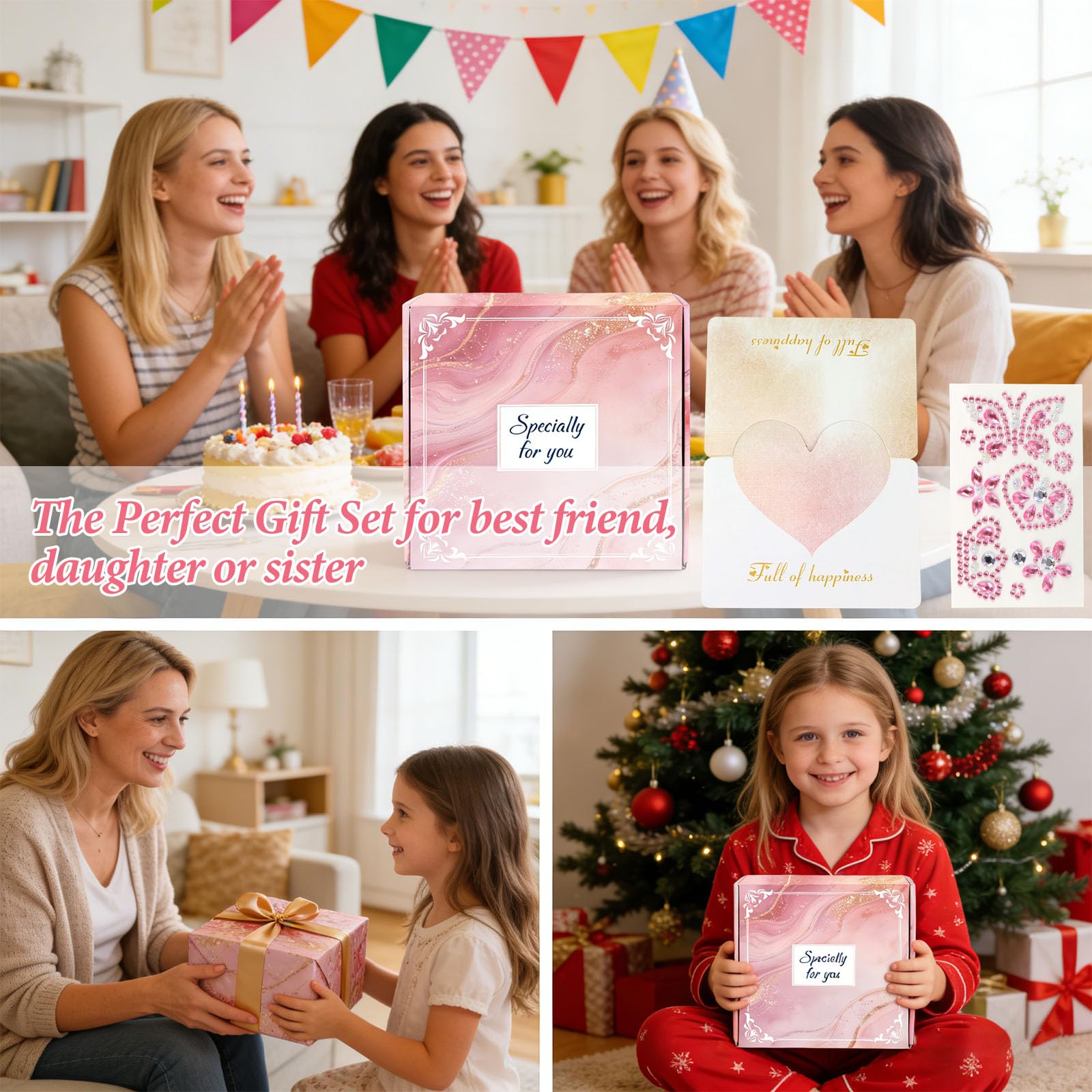 Regalo per Ragazze di 9, 10, 11, 12, 13, 14, 15 Anni, Regalo Compleanno o San Valentino, Idea Regalo per Migliore Amica, Sorella o Collega, Set Regali Donna e Bambina