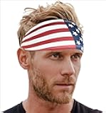 Mens Athletic Headbands - Sweat Bands for Working Out, Cycling, Football, and Sports Performance