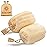 Almooni Egyptian Loofah Exfoliating Body Scrubber, Natural Real Egyptian Shower Loofah Sponge Body Scrubber for Women and Men, for Body and Face That Will Get You Clean - 2 Count (1 Pack)