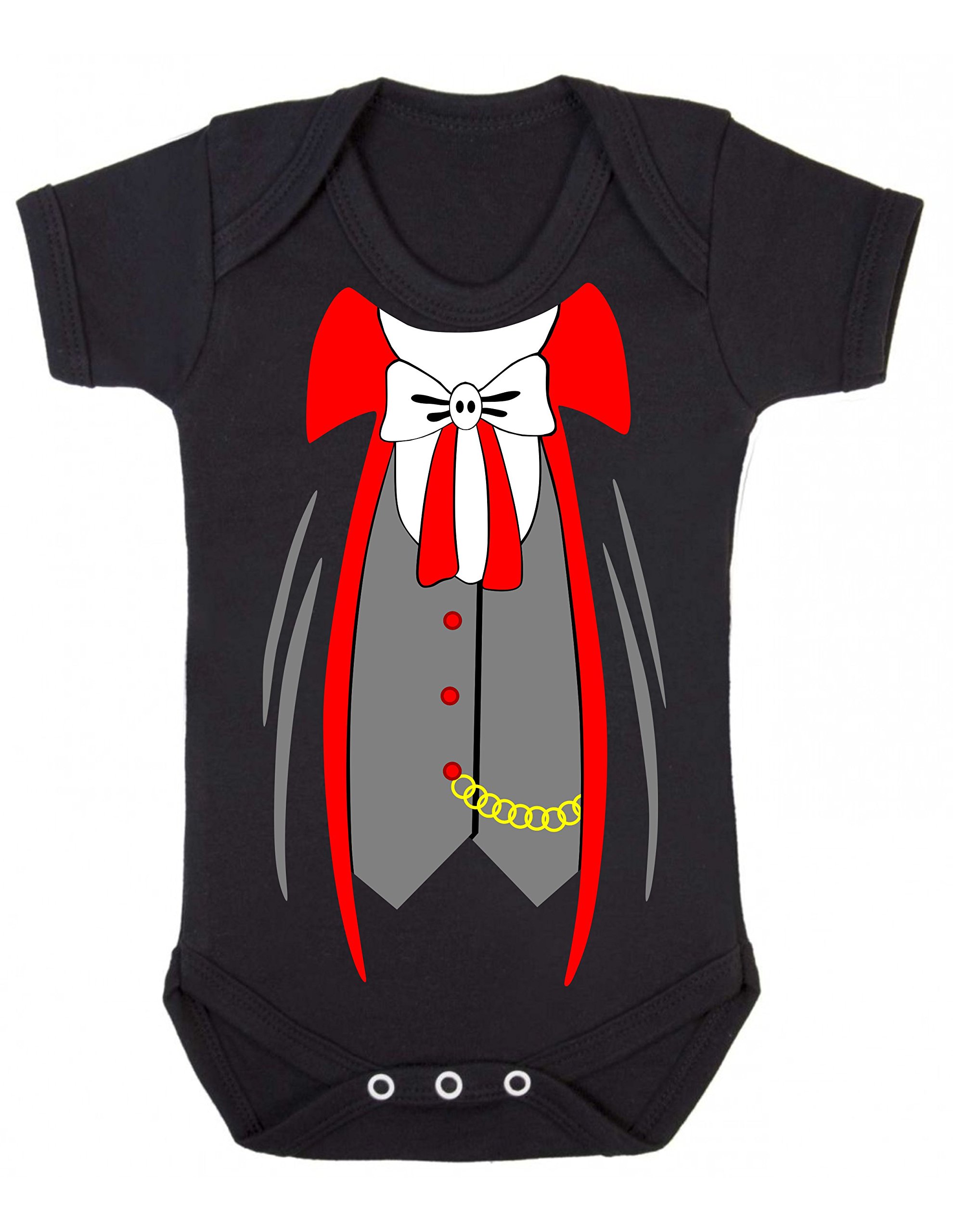 Reality Glitch Black Vampire Suit Babygrow