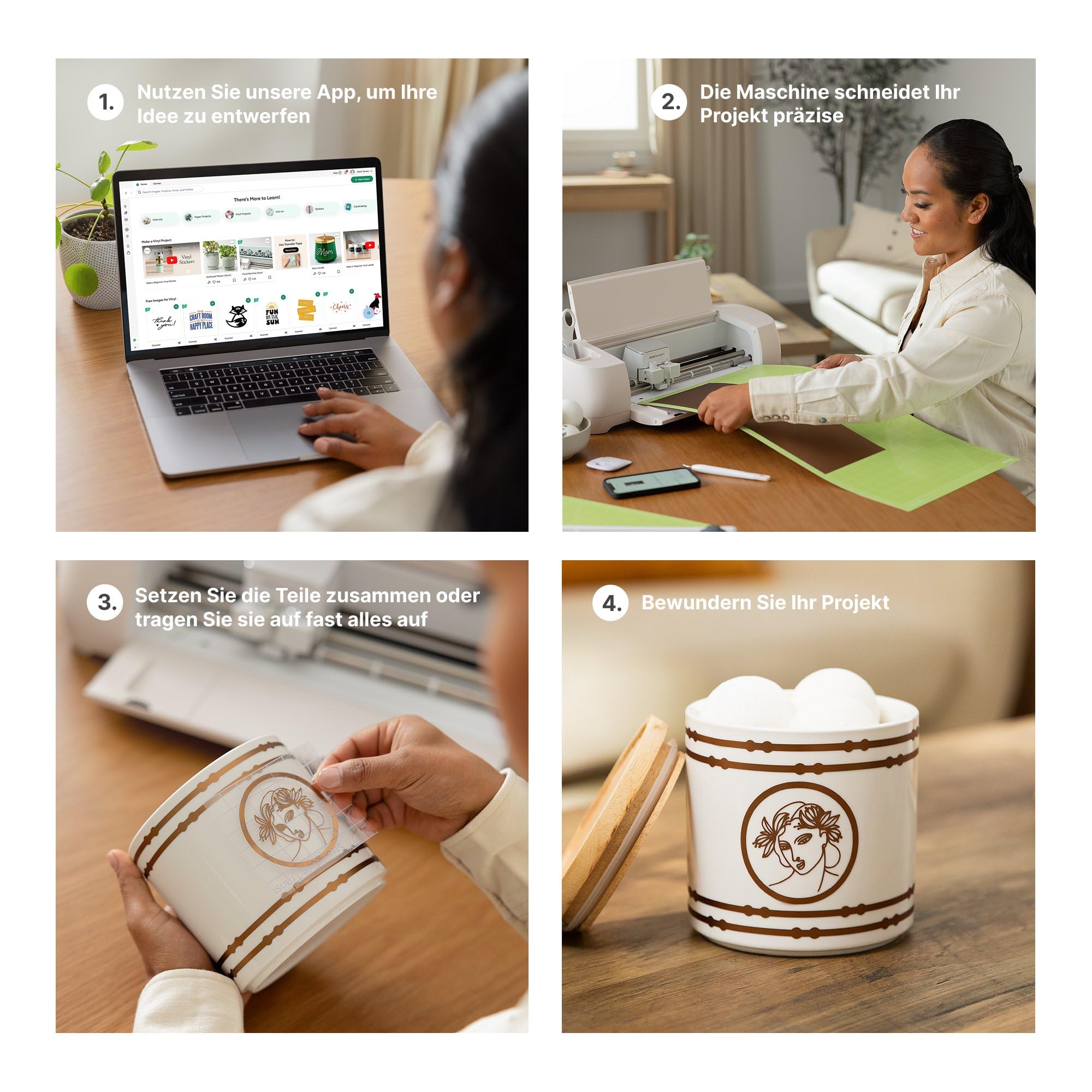 Cricut Explore 4 Essentials Bundle Schneideplotter Gestaltungsset Schnittbreite 29.7cm