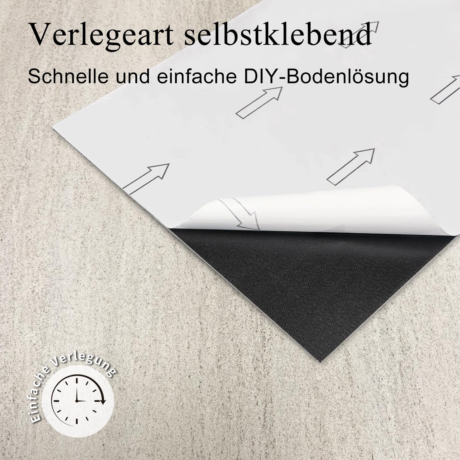 Mysflosy PVC Bodenbelag, Vinylboden selbstklebend wasserdicht, 61.0CM x 30.5CM DIY selbstklebende Fliesen für Küche, Badezimmer und Schlafzimmer, 12 Stück, Abdeckung 2,23 m²