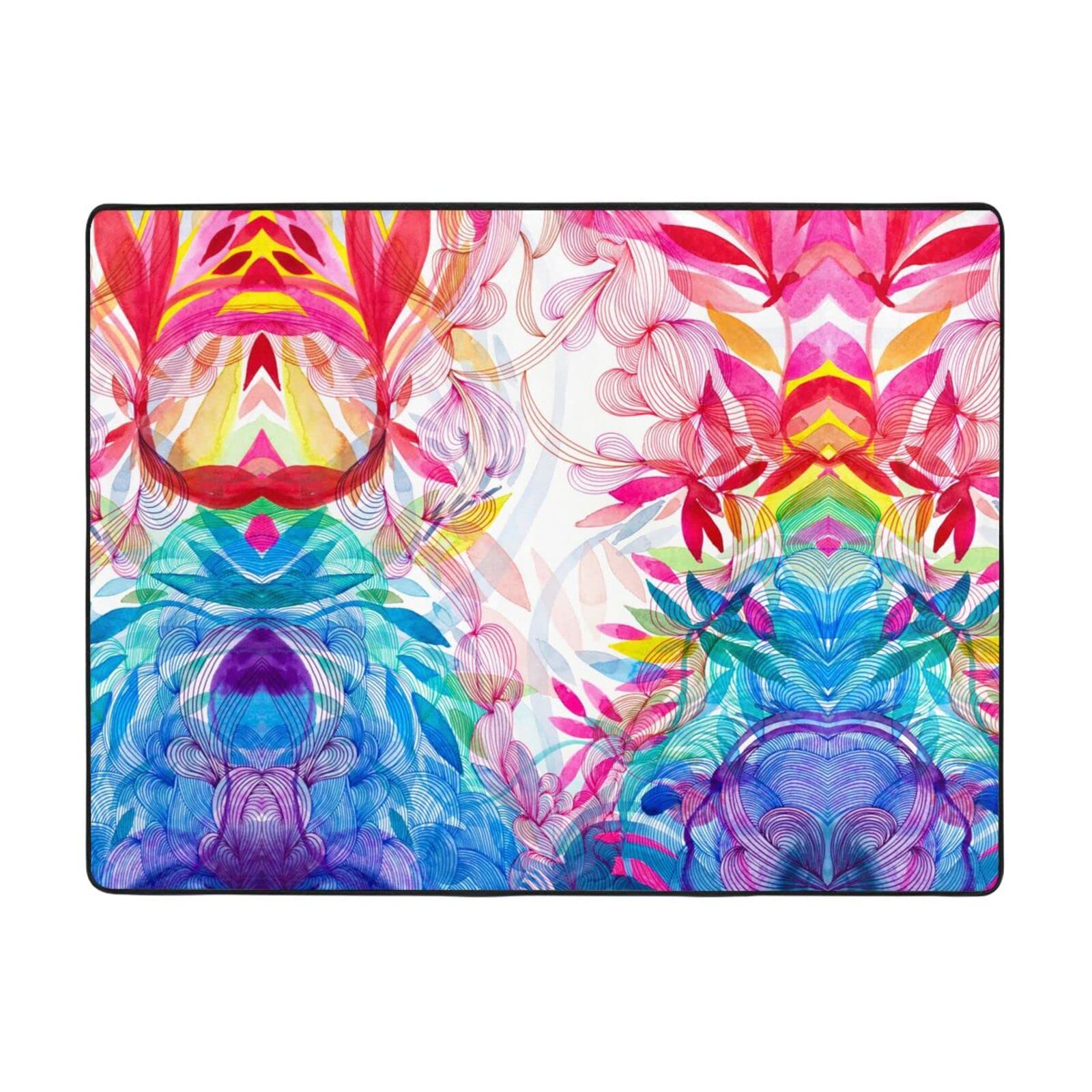 Tapis de sol doux antidérapant en flanelle 160x122cm avec isolation peluche