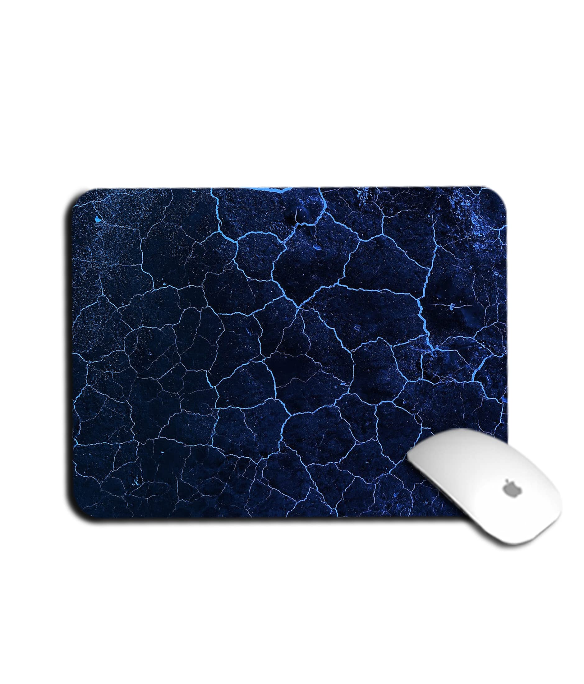 WHATS YOUR KICK Marble Texture Anti Slip Rubber Base Printed Mouse Pad | Designer Waterproof Coating Gaming Mouse Pad for Laptop and Computer | Multicolor - D10