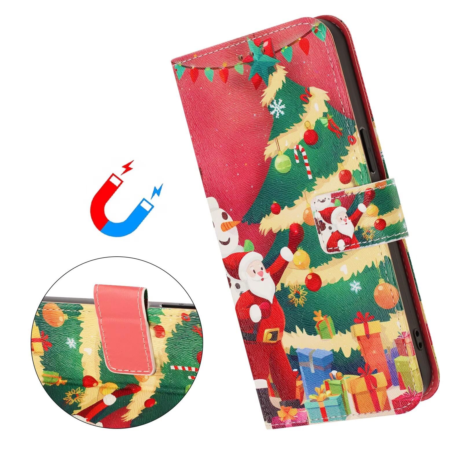 Handyhülle Für Realme C71 – Leder Flip Case Mit Standfunktion & Kartenfächern – RFID-Schutz, Schwarz