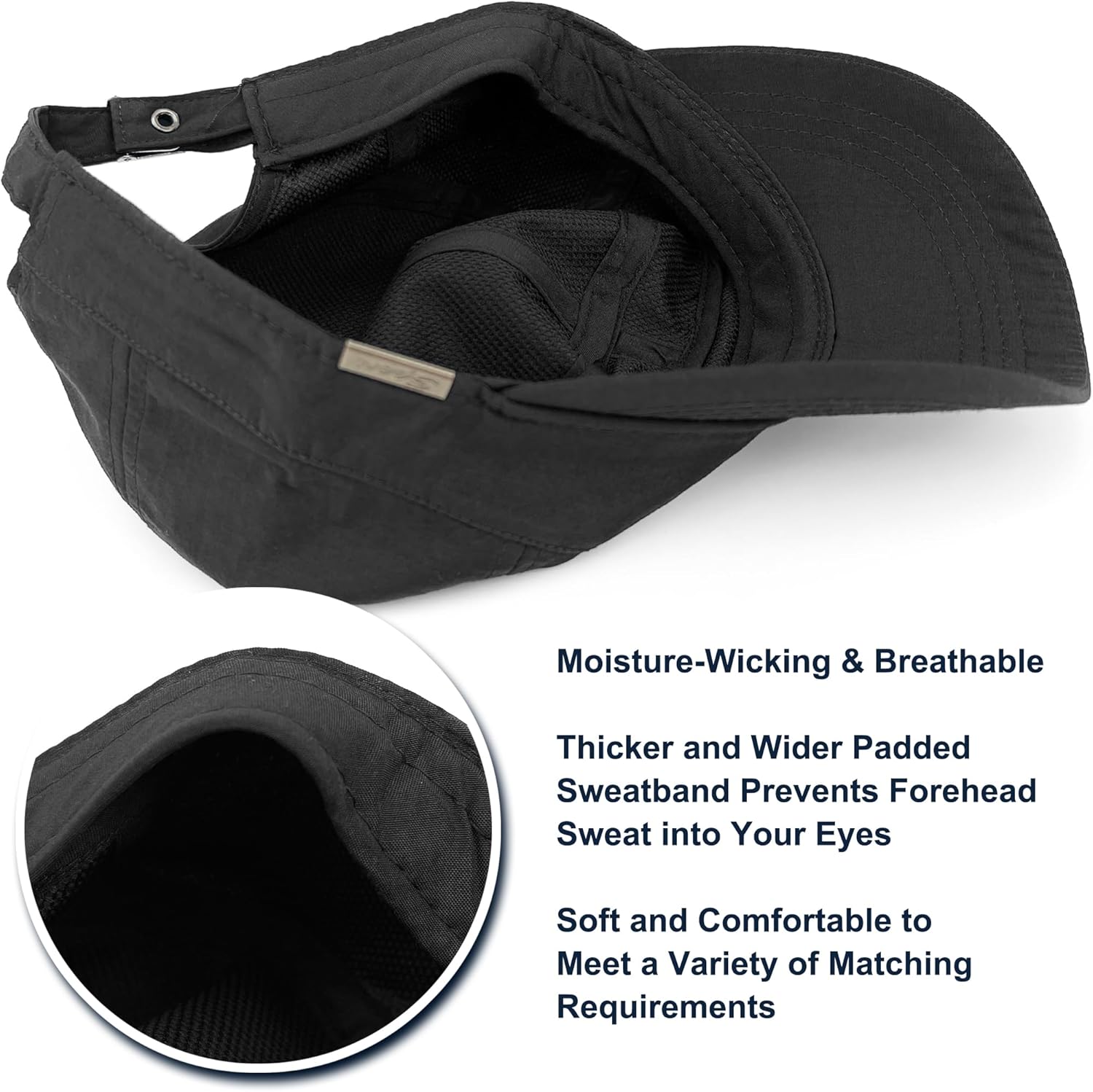 Water Resistant Cadet Caps for Women Army Military Hats for Men Quick Dry Flat Top Dad Cap - Image 6