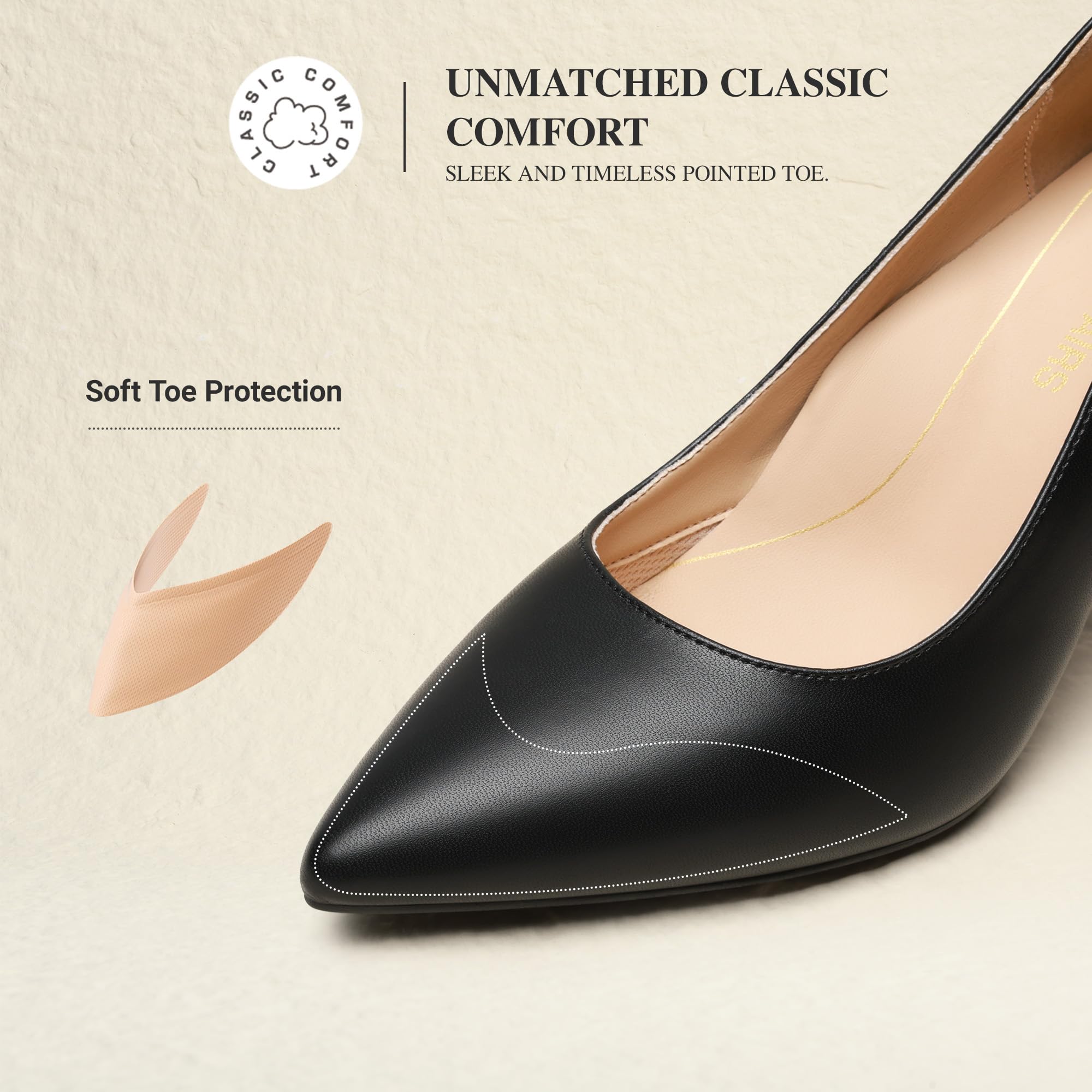 DREAM PAIRS Scarpe Tacco Spillo Donna Lavoro | Tacco spillo 8,5 cm, punta affusolata, supporto arco, suola antiscivolo, eleganti per ufficio.