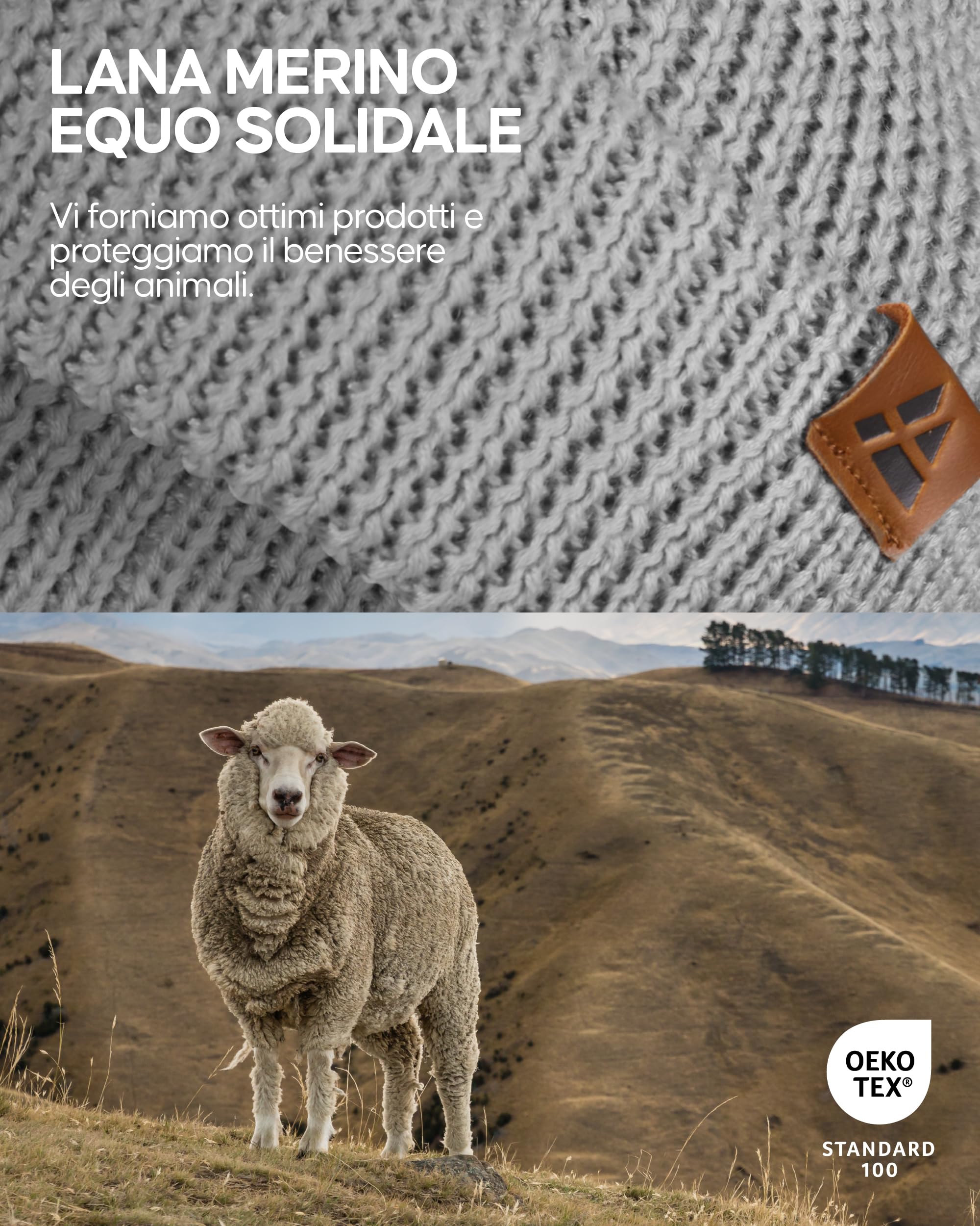 DANISH ENDURANCE Cappello Lana Merino, Berretto Beanie in Maglia Termica, da Uomo e Donna