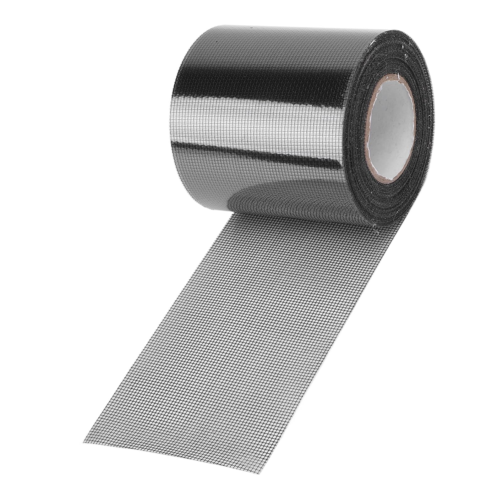 Fyearfly Cinta Adhesiva para Reparar Mosquiteras 1 Rollo, 80 mm X 9,15 M Cinta Reparadora para Mosquiteras de Ventana, Parche Autoadhesivo Transparente, para Tiendas de Campaña Y Acampadas(Negro)