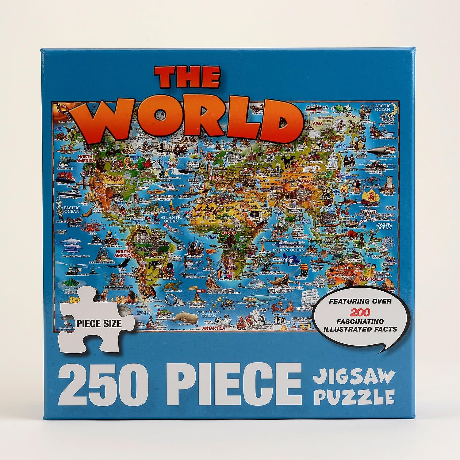 Amazon | Waypoint 地理世界地図 イラスト入り 250ピース