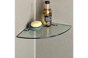 Tempered Glass Corner Shelf | SAYAYO Unobtrusive Elegance to Your Home