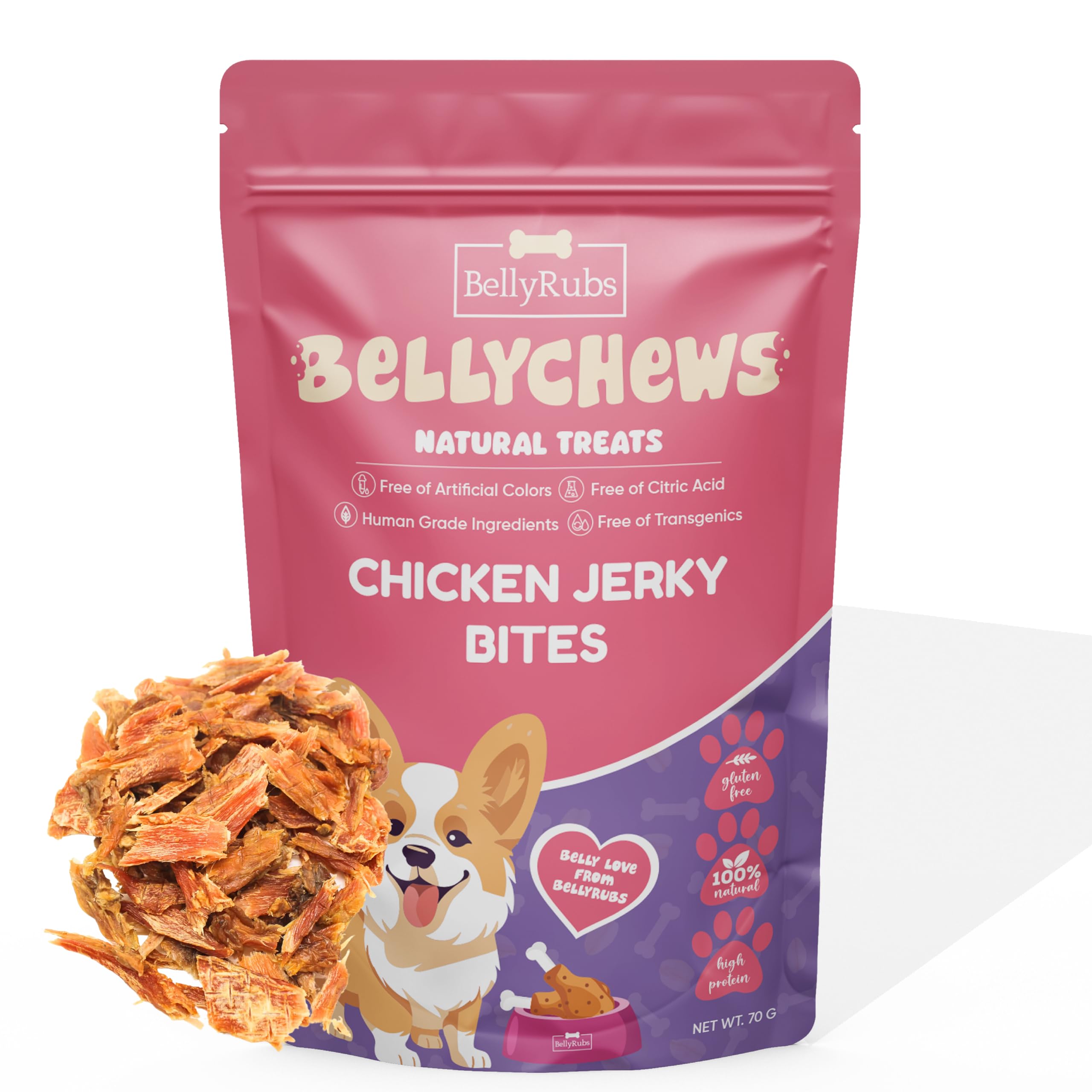 See full amazon price history chart for BellyRubs BellyChews Chicken Jerky Bites Dog Treats - 70g Pet Snacks Rich in Protein Puppy, Adult Dog Food - Easy to Digest, Immunity Support - Human Grade Ingredient - Gluten & Grain-Free BellyRubs BellyChews Chicken Jerky Bites Dog Treats - 70g Pet Snacks Rich in Protein Puppy, Adult Dog Food - Easy to Digest, Immunity Support - Human Grade Ingredient - Gluten & Grain-Free (B0D2XD2P5C) Amazon Price History, Amazon Price Tracker