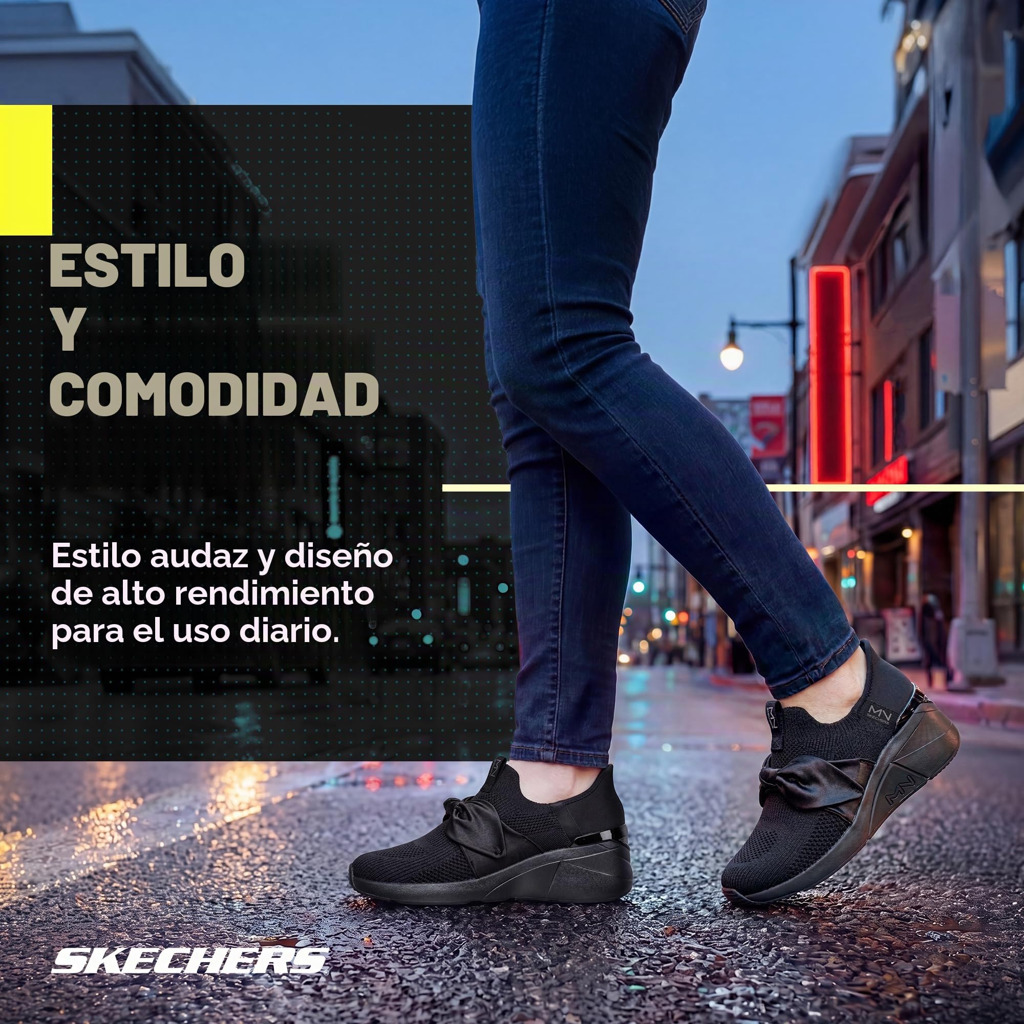 Skechers A Wedge - Enzie Hands Free Slip-ins ZapatillasMujer