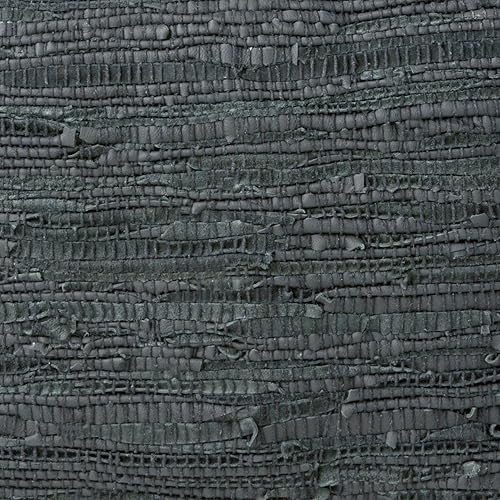 Miniatura 83 de SIMPLIHOME Grady Puf cuadrado contemporáneo en tono tierra marrón tejido a mano para la sala de estar, el dormitorio y la habitación de los niños