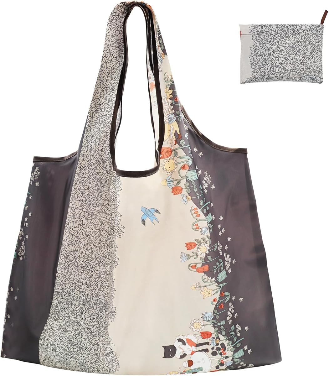 Grote Opvouwbare Boodschappentas, Herbruikbare Boodschappentas, Fruitboodschappentas, Stoffen Milieuvriendelijke Boodschappentassen Wasbaar