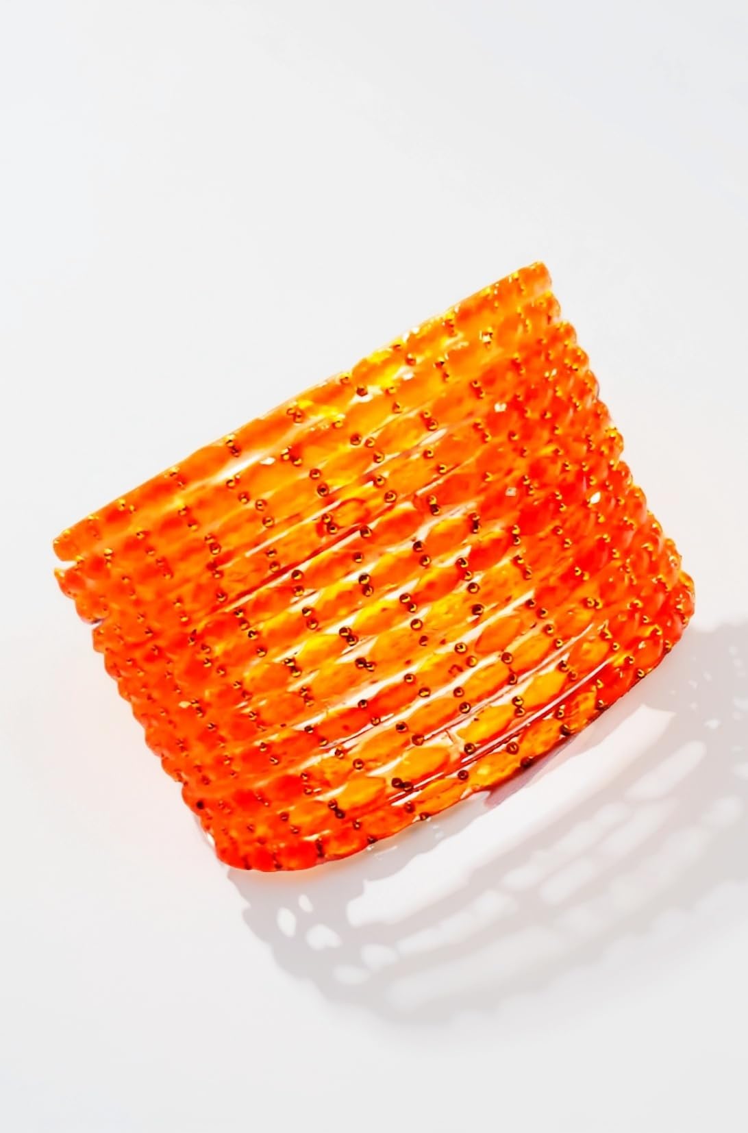 Rain Drop Glass Bangles Set For Women And Girls | Light Weight Bangles | Traditional Transparent Fancy Glass Chudi Set for Wedding, Party (12 Bangles)