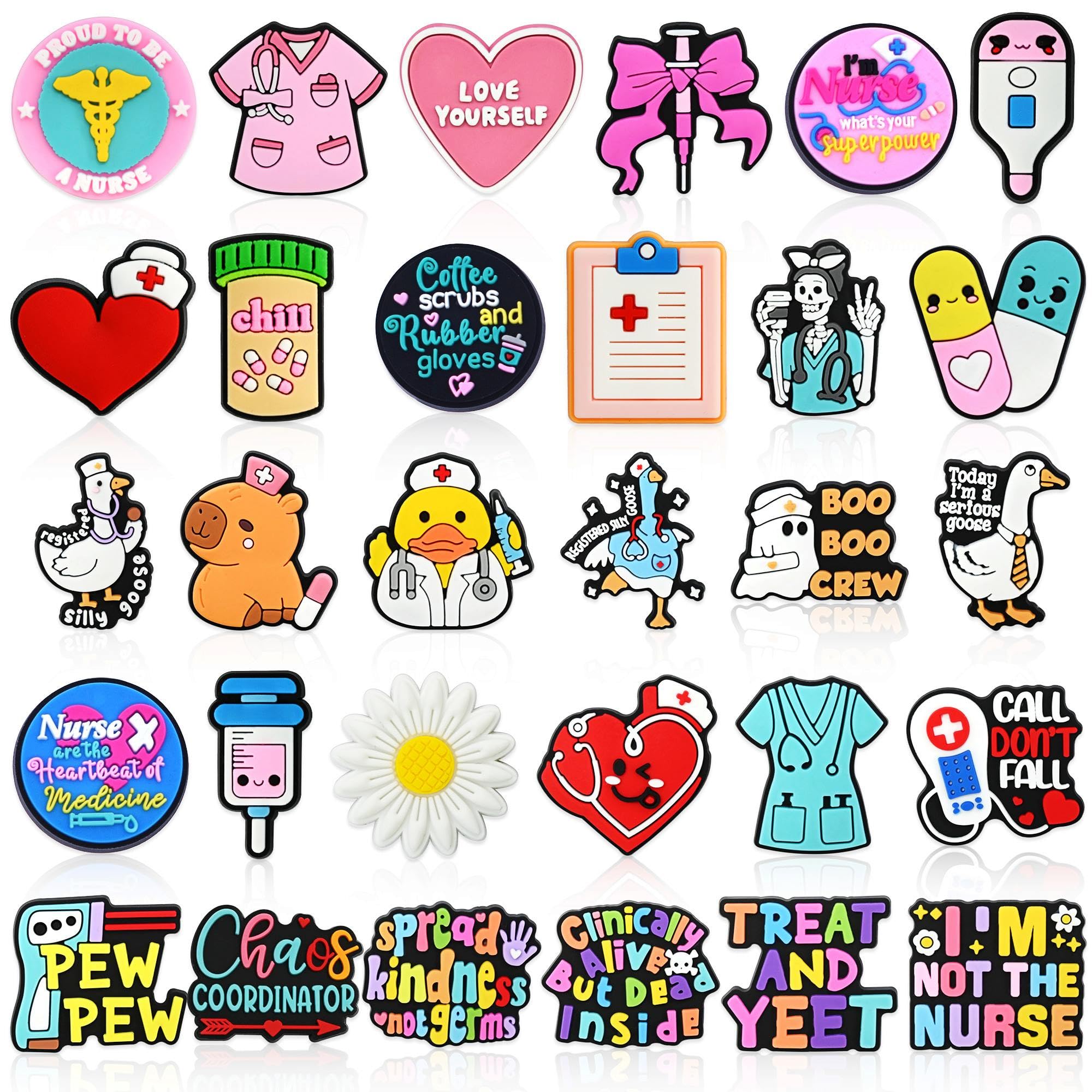 Backpack Pins, Bulk Funny Cute Pins Aesthetic Lapel Pin for Backpacks/Jackets/Hats/Bags Women Nurse Teens Gifts