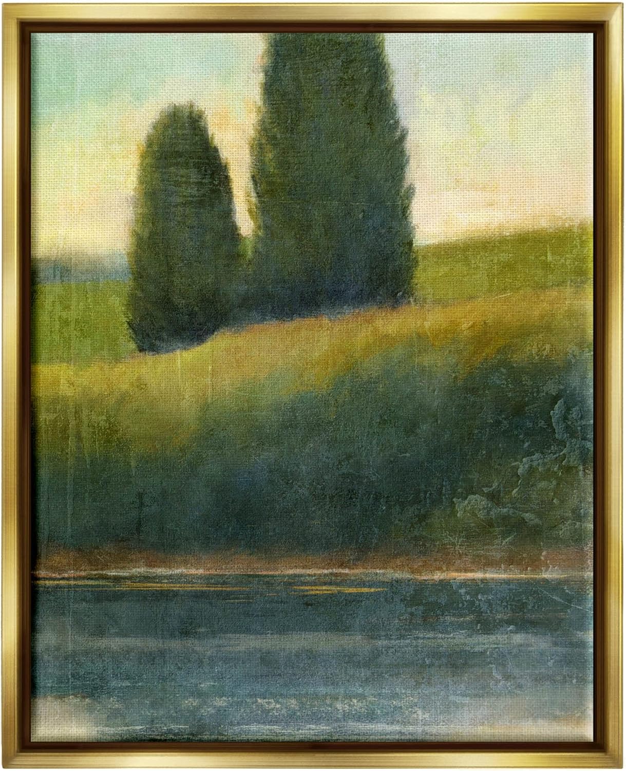 Stupell Industries Rural Pond Reflection Landscape Floating Framed Wall Art, Design by Suzanne Nicoll