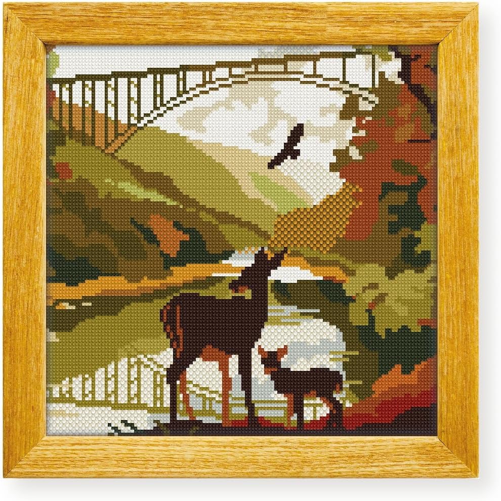 Awesome Pattern Studio New River Gorge National Park DS392, Diamond Painting Kit, Diamond Art Kits for Adults, Full Drill 5D Diamond Dots Kits. All Items Included.