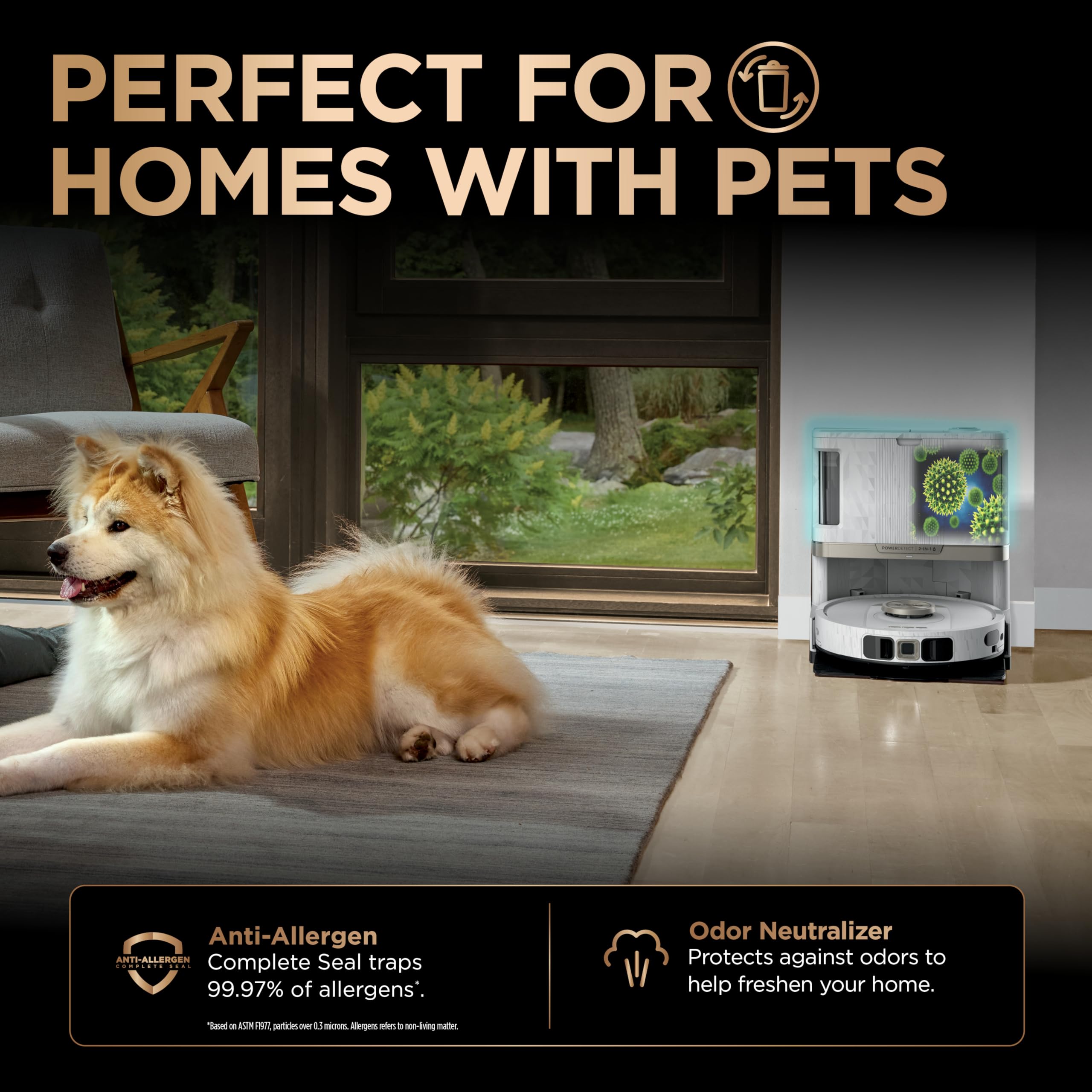 Shark PowerDetect | 2-in-1 Robot Vacuum & Mop for Carpets & Hard Floors | Powerful Suction & Mopping for Pet Hair | Self-Empty & Self-Clean NeverTouch Pro Base | 60-Day Capacity | | AV2800ZE: Wet+Dry & 60-Day Self-Refilling (2025)