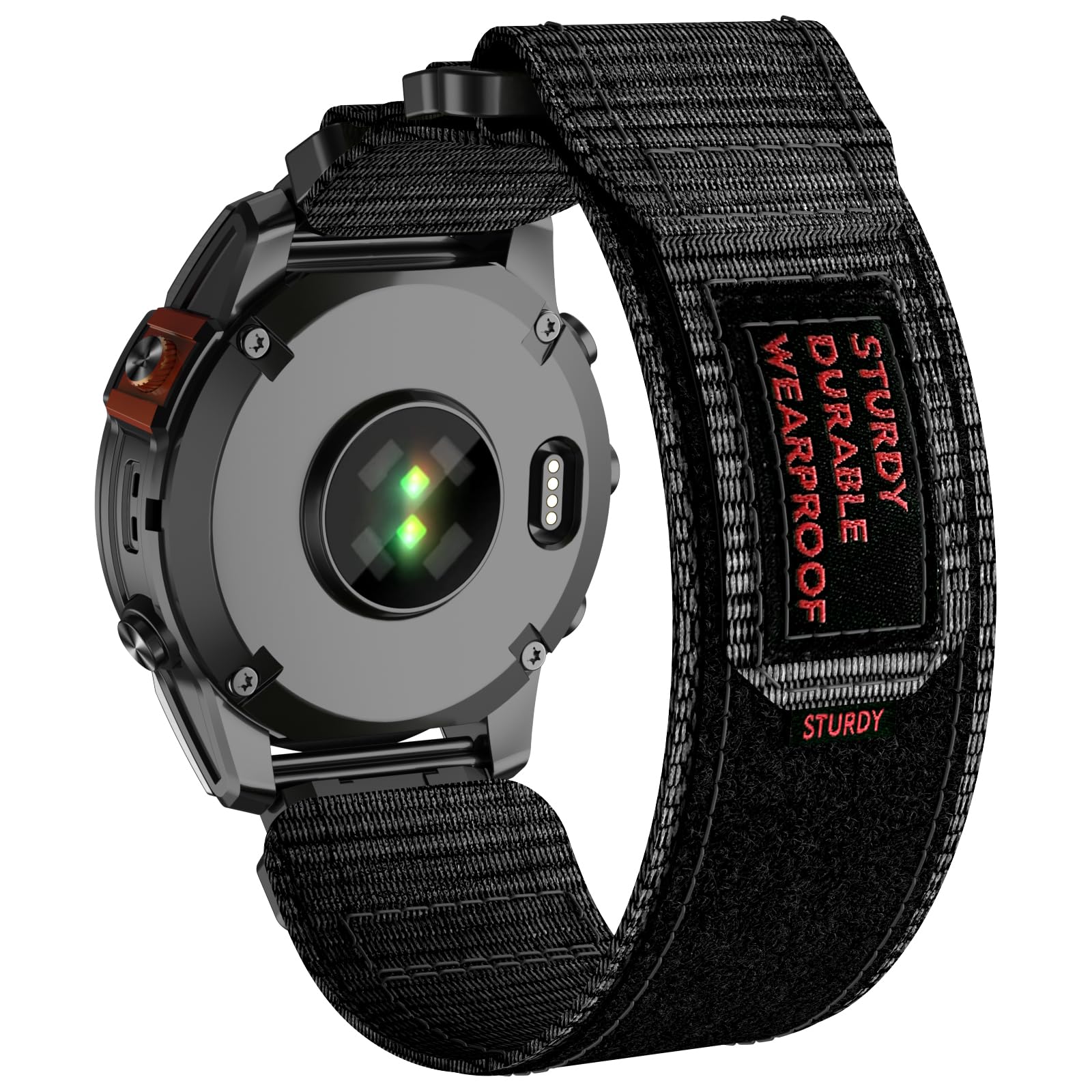 MYSNBKN 26mm Quick Fit Nylon Strap for Fenix 8 51mm/Fenix 7X Pro/Fenix 7X/Fenix 6X/Fenix 6X Pro/Fenix 5X/Fenix 5X Plus/Fenix 3/Fenix 3 HR