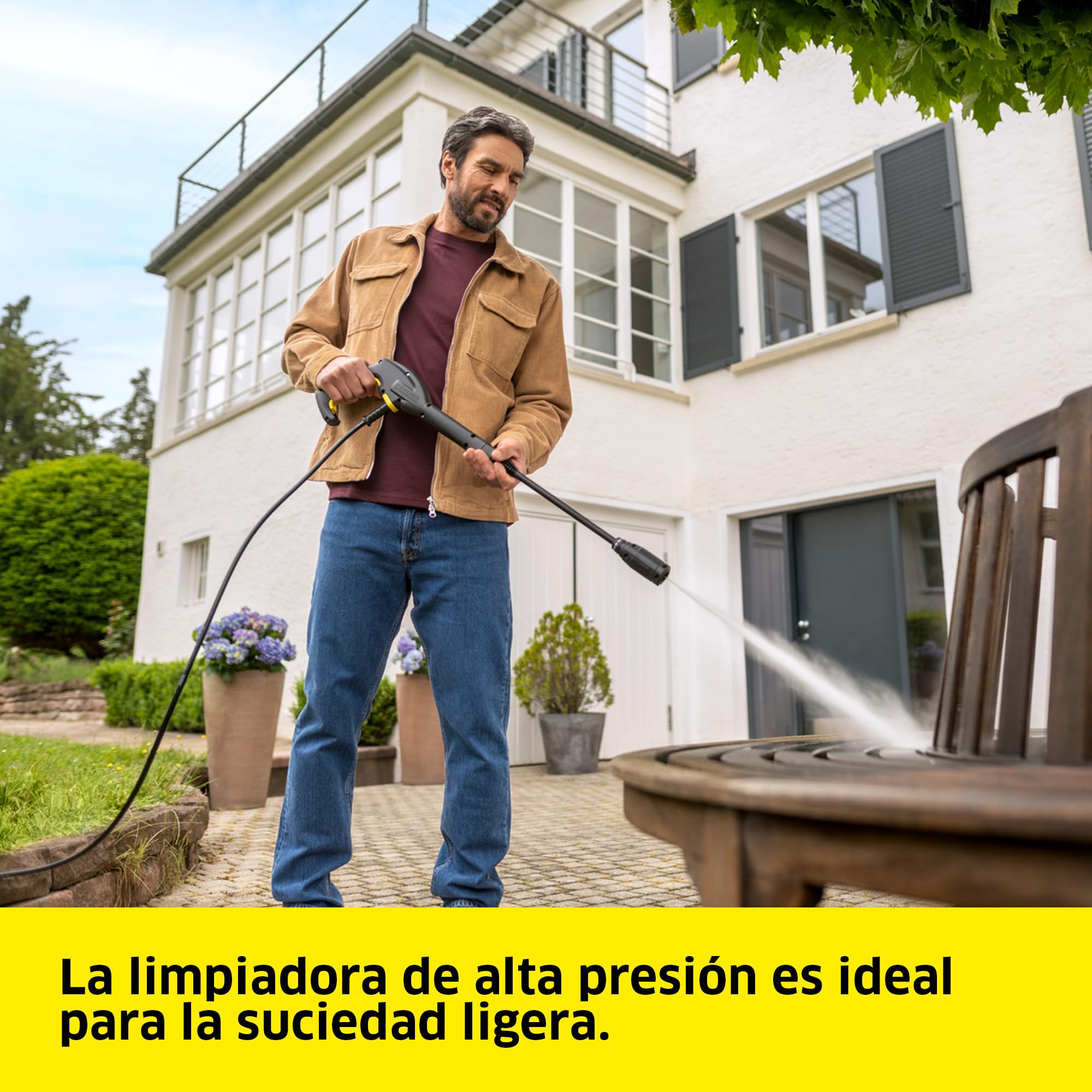 Kärcher Hidrolimpiadora K 2 Horizontal VPS, presión: 110 Bar, caudal: 360 l/h, Rendimiento: 20 m²/h, Filtro de Agua, 3,5 kg, Manguera y Pistola de Alta presión, Lanza pulverizadora Vario Power Jet