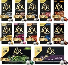 L'Or - Espresso Coffee Capsules Mixed Pack - L'OR Experience Variety Pack - Kit 190 Aluminium Capsules Compatible Nespresso®* Original - 12 Different Coffee Varieties