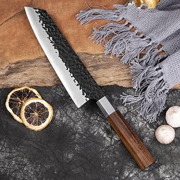 Home & Kitchen/Kitchen & Dining/Kitchen Utensi 8 Inch Handmade Chef Knife Japanese Kiritsuke Knife High Carbon Stainless Steel Professional Kitchen Cooking Slicing Tools