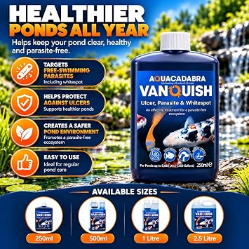 Aquacadabra Vanquish Ulcer, Parasite & Whitespot Treatment 500ml
