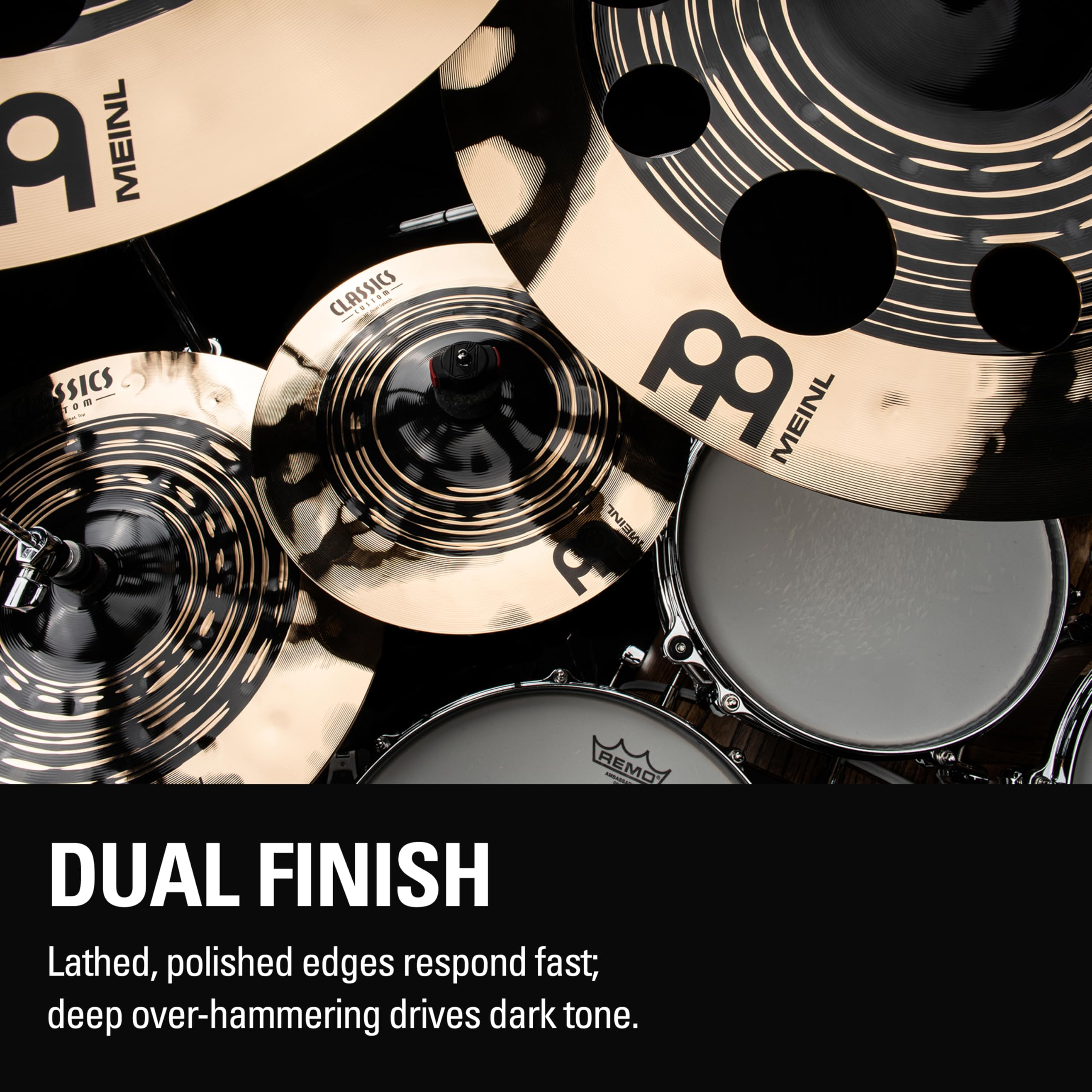 Platillo Meinl Cymbals Classics Custom Dual Crash De 16 Para Dual