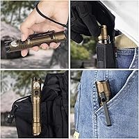 Vista 6 de ThruNite BSS V5 Linterna Black Scout Survival Edición Personalizada Max 2676 lúmenes USB C recargable EDC linternas (bronceado desierto, blanco frío)