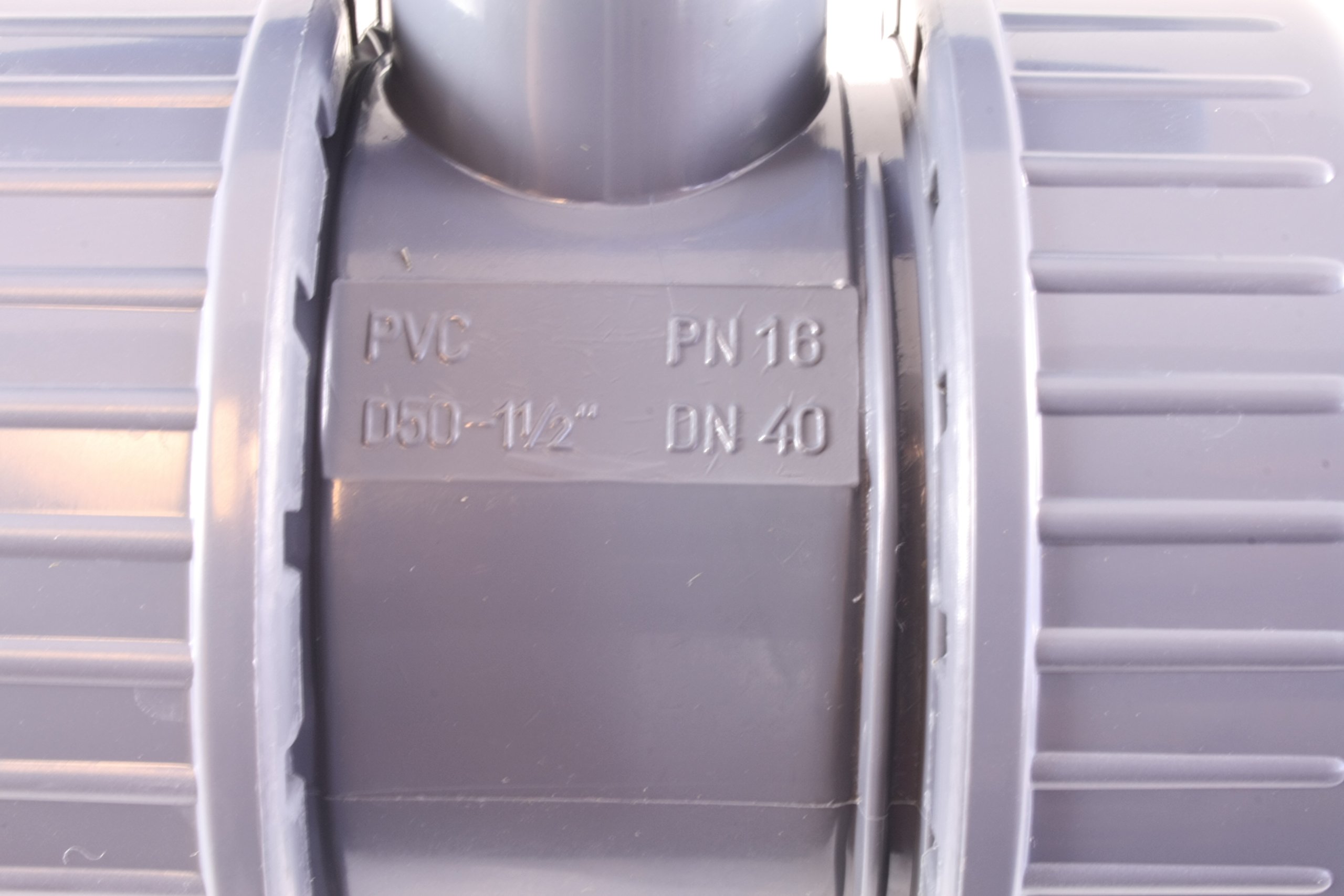 PVC DOUBLE UNION BALL VALVE 1-1/2