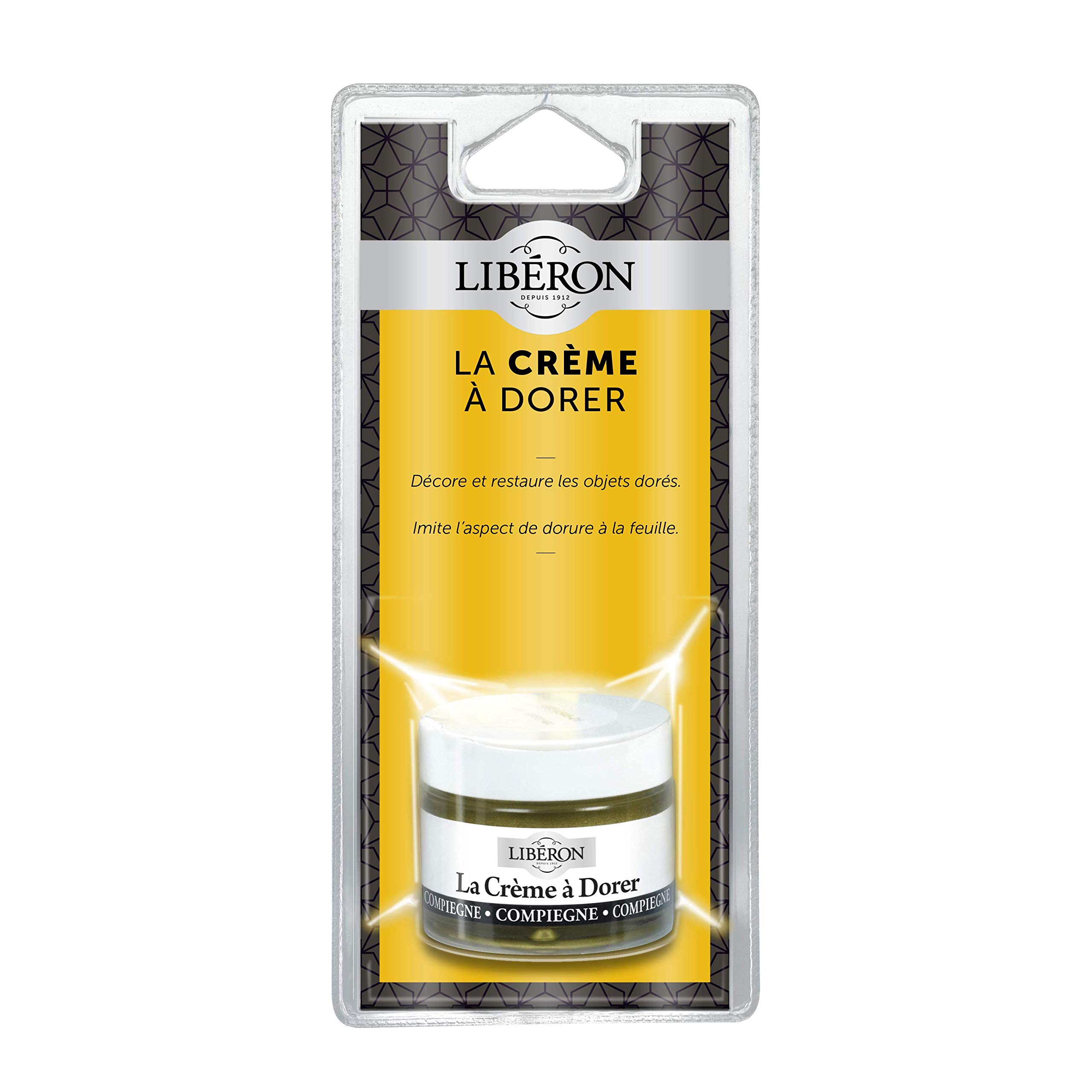 Libéron Crème à dorer - Aspect de la dorure à la feuille, Compiègne, 30ml | Aspect de la dorure à la feuille