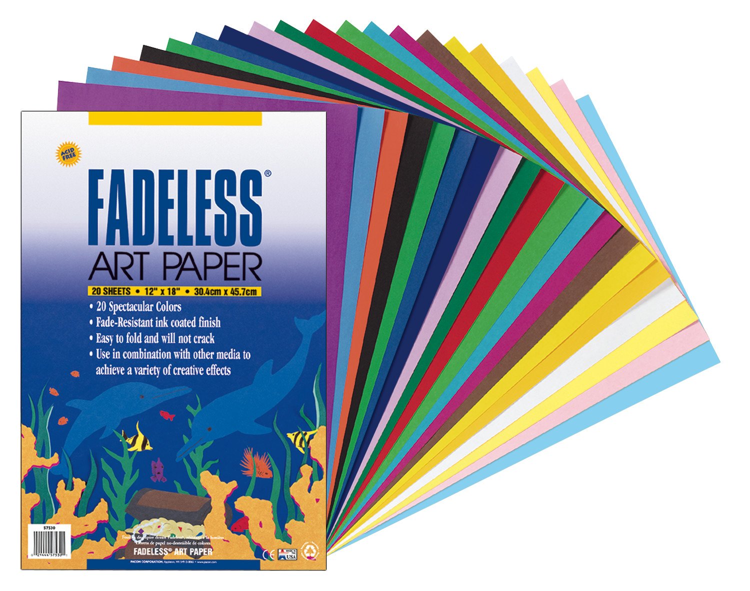 Fadeless Pacon Paper Sheet, 12" x 18"