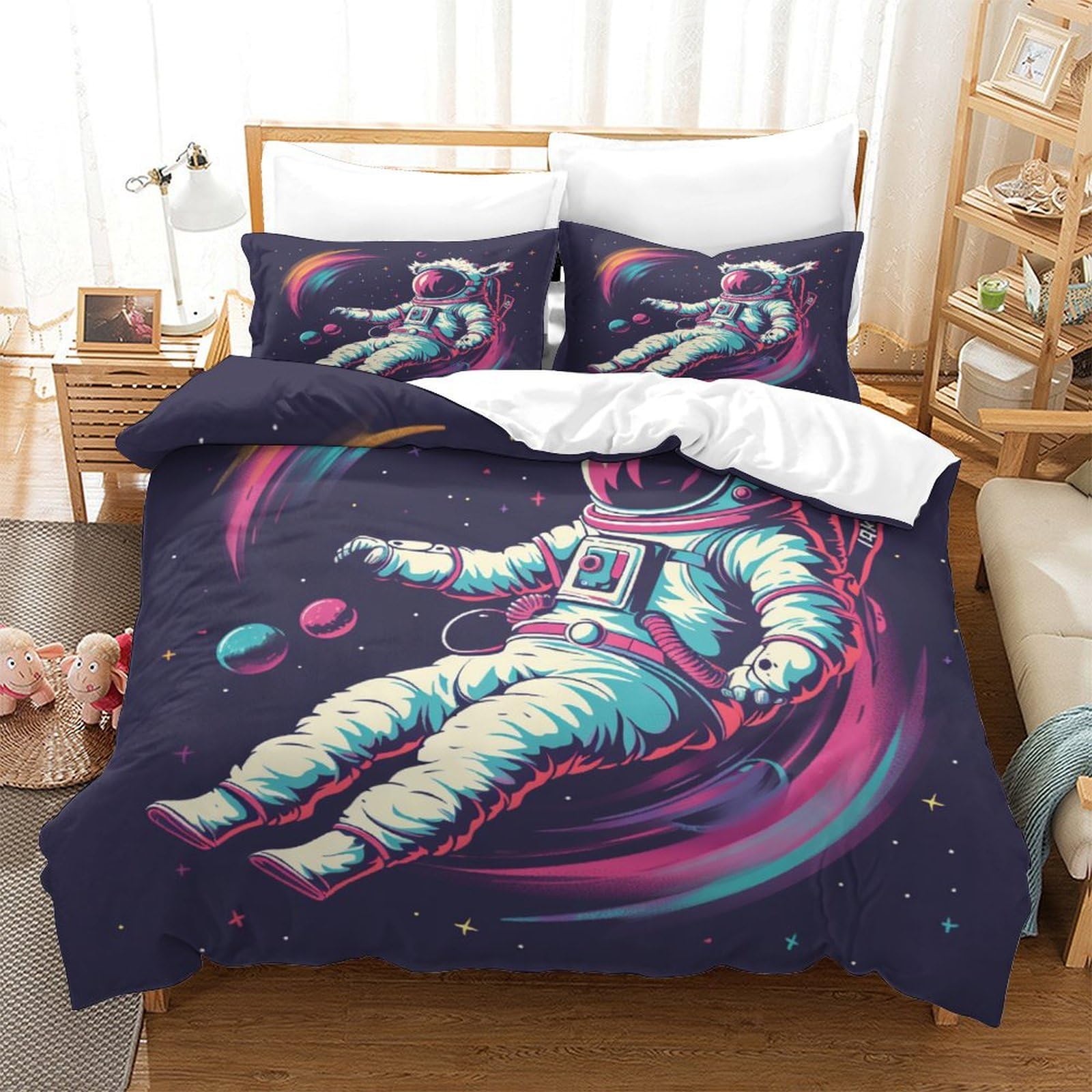 Housse de couette microfibre douce et facile d'entretien pour ado