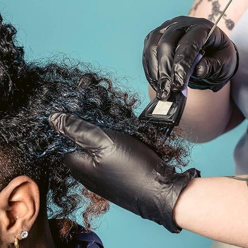 Miniatura 8 de Guantes de nitrilo de 4 mil sin polvo, guantes de limpieza desechables sin látex, 100 unidades