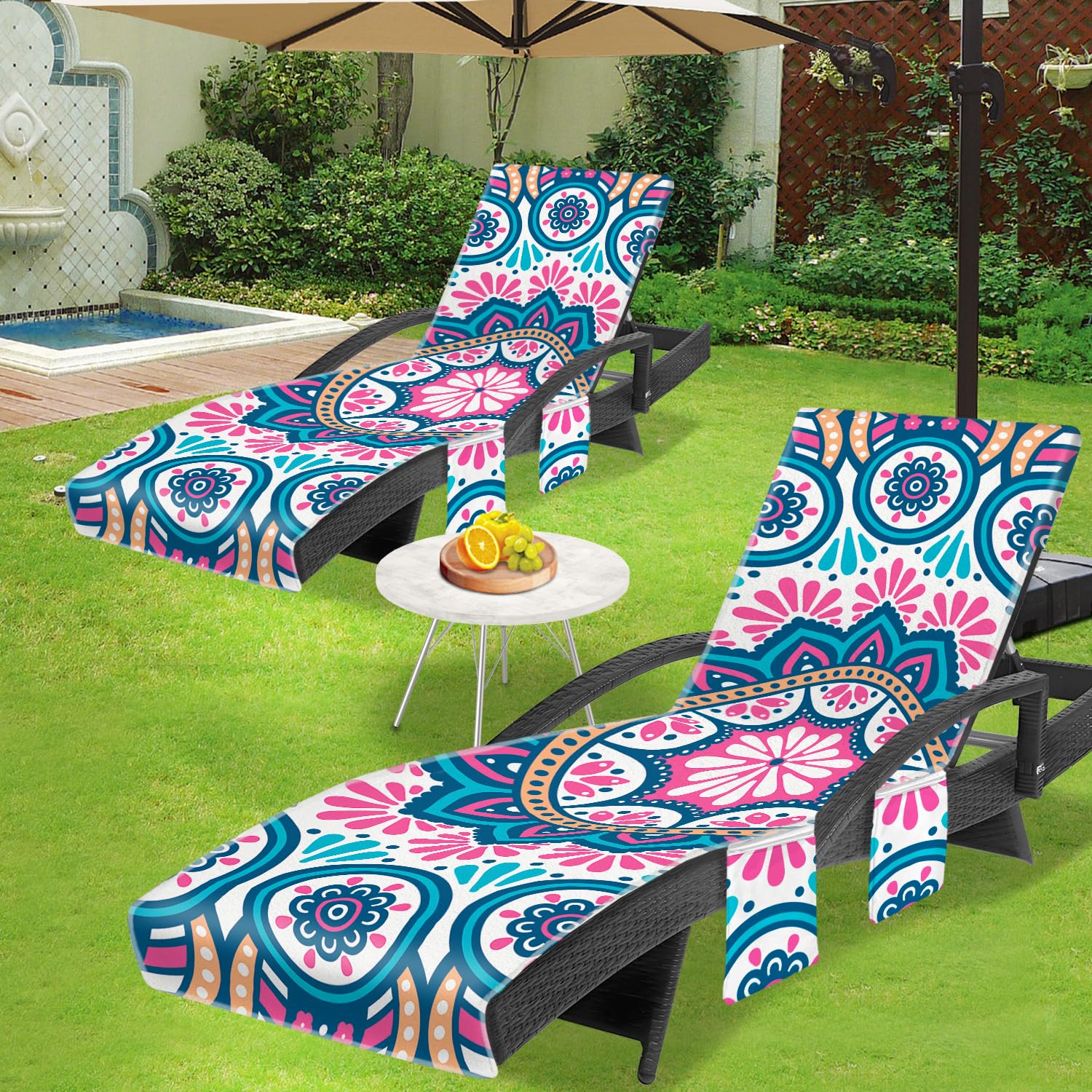 Chaise Lounge Towel Covers