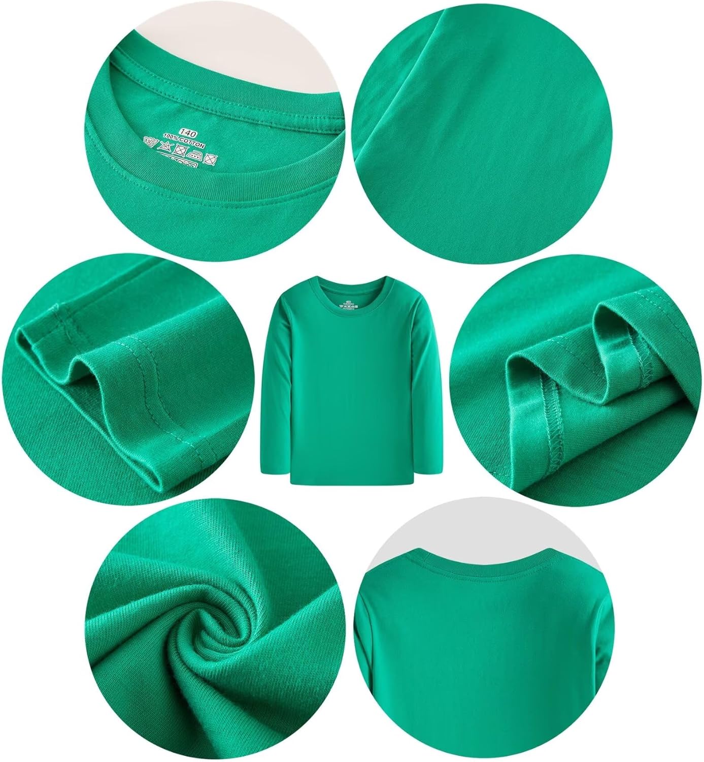 Family Feeling Kids' Long Sleeve Crewneck Boys Tee T-Shirt - Image 3