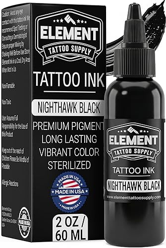 Miniatura 28 de ELEMENT TATTOO SUPPLY - Tinta de tatuaje blanca - Tinta de tatuaje profesional y suministros para resaltar, mezclar y mezclar - Tinta de tatuaje