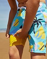 Vista 2 de maamgic Traje de baño para niños con forro de compresión elástico para niño Yema de Huevo Coco