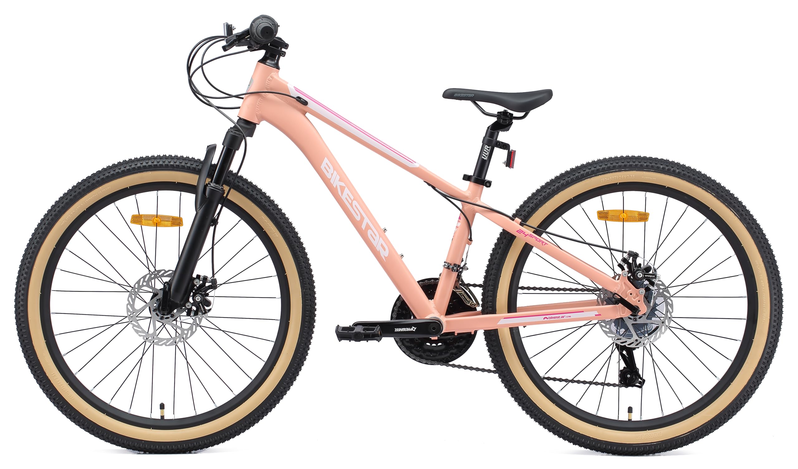 BIKESTAR Bicicleta de montaña Juvenil de Aluminio 24 Pulgadas de 10 a 13 años | Bici niños Cambio Shimano de 21 velocidades, Freno de Disco, Horquilla de suspensión |