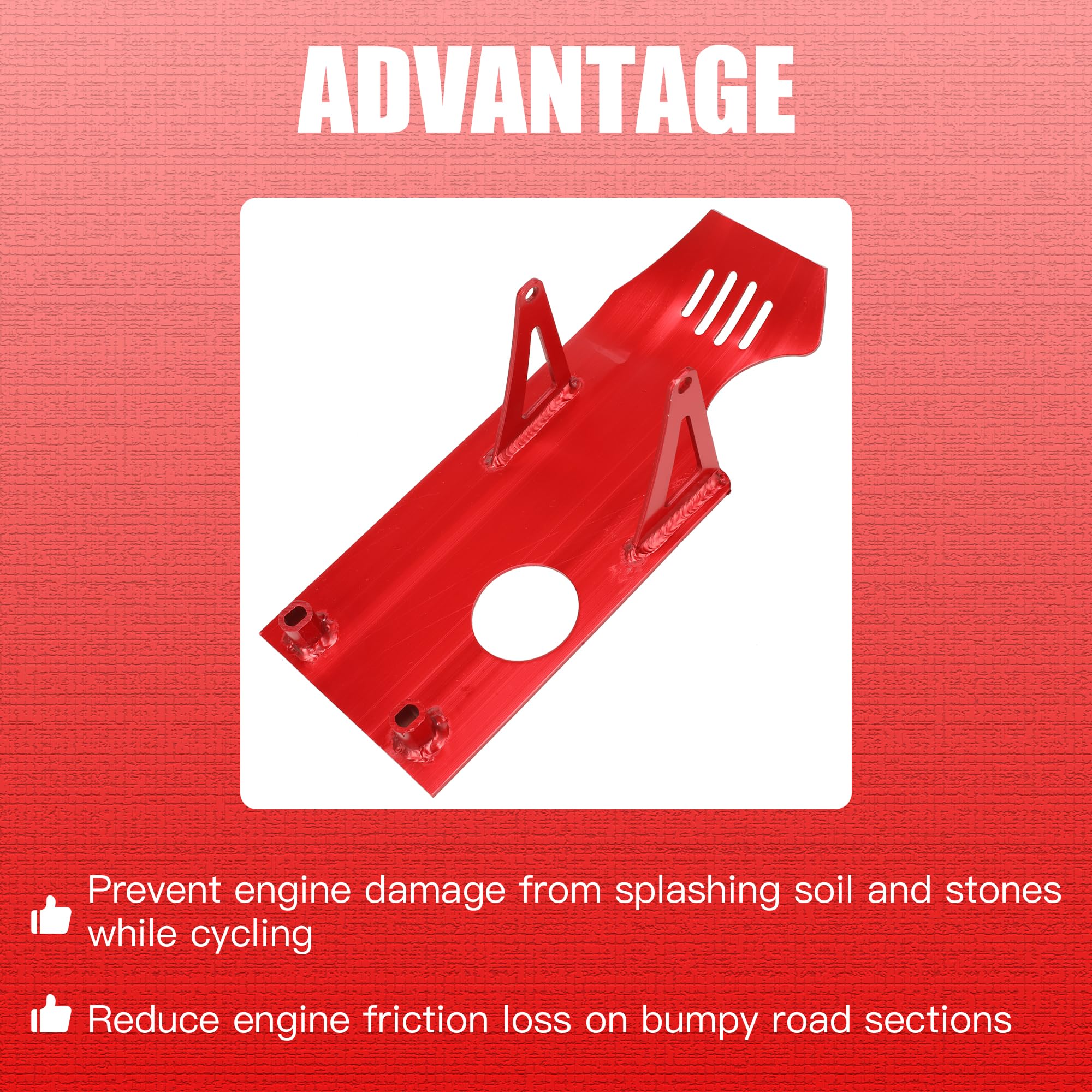 GEEKFIELD “NITRIDING TOP PLATE” GREHUA Aluminum Pit Bike Engine Skid Plate for SSR110 SSR125 XR50
