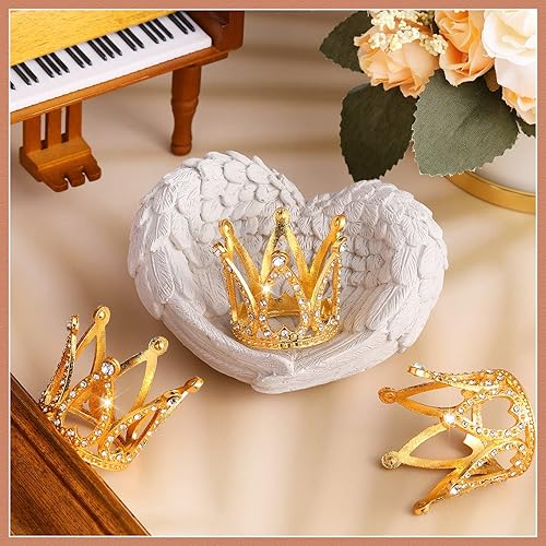 Miniatura 5 de Maitys 50 piezas de coronas para cupcakes, decoración de ramo de flores para bodas, graduaciones, baby shower, cumpleaños, decoración de fiesta de