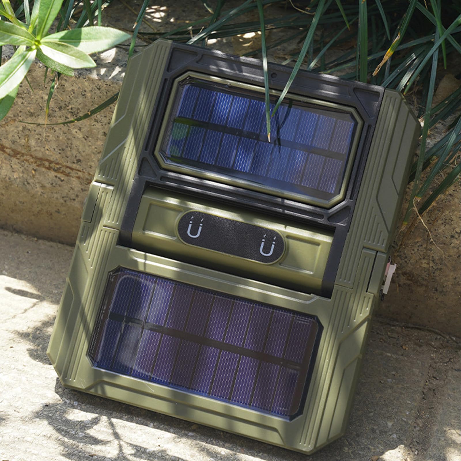 Lampada solare da campeggio con batteria da 5000 mAh e supporto regolabile per esterni
