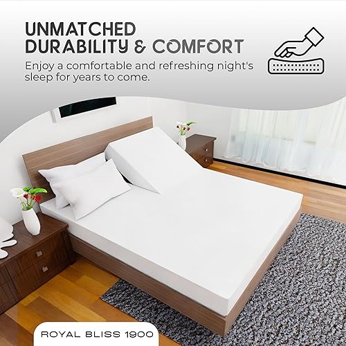 Miniatura 7 de Top Split California King  Juego de 4 piezas  Juego de sábanas de bolsillo profundo con parte superior dividida  Juegos de sábanas California King