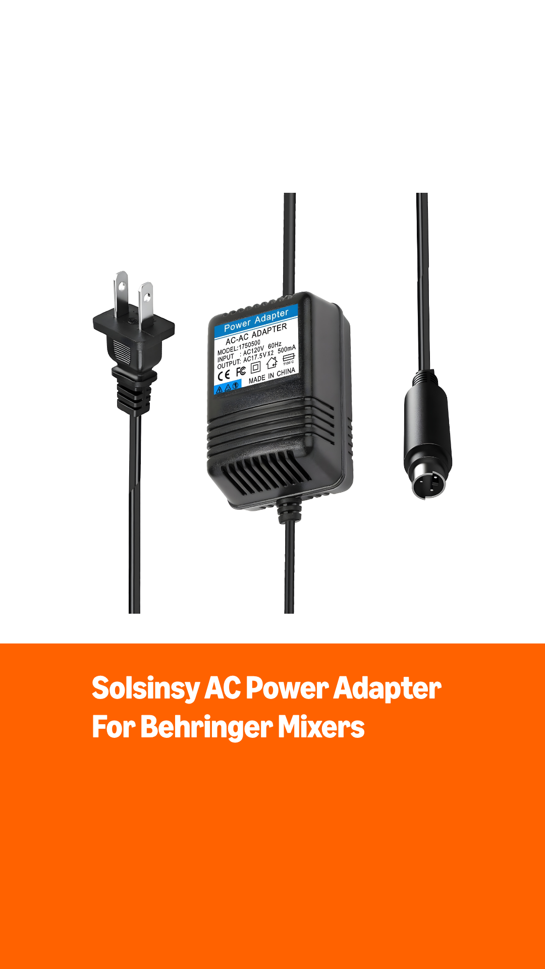 Amazon.com: ﻿ 17.5V AC Powe Adapter for Behringer MXUL5 Eurorack